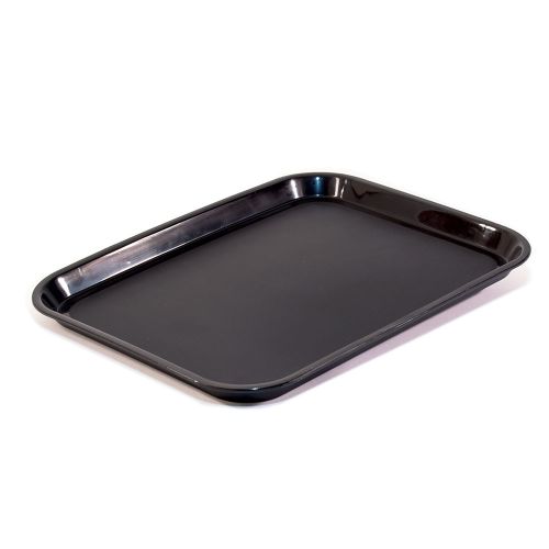 Essential Rectangular Tray with Round Corners, Black